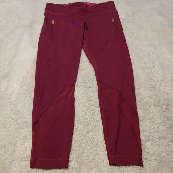 Lululemon Athletica leggings cranberry size 8 - Picture 5 of 10
